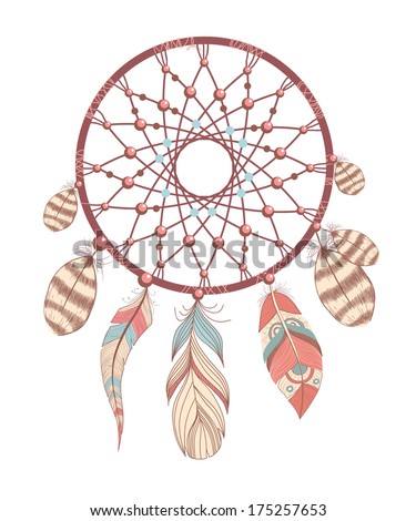 Dream Catcher Romantic Stock Vector 169263104 - Shutterstock