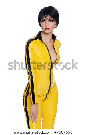 http://thumb10.shutterstock.com/display_pic_with_logo/88588/88588,1267325919,3/stock-photo-beautiful-woman-in-yellow-latex-jump-suit-47607556.jpg