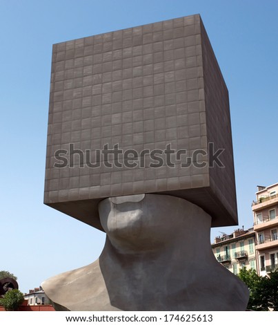  - stock-photo-nice-france-may-square-head-building-cube-shaped-as-human-head-sculpture-on-may-in-174625613