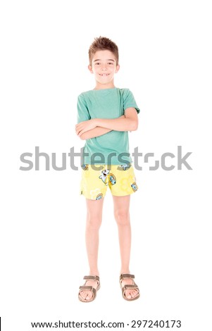 Teenager Athletic Boy Shorts On River Stock Photo (Edit 