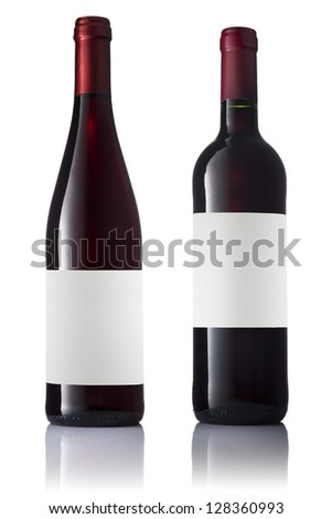  - stock-photo-set-of-two-green-bottles-with-labels-of-red-wine-isolated-on-white-background-128360993
