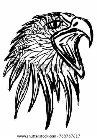 Tribal Eagle Stock Vector 107815028 - Shutterstock