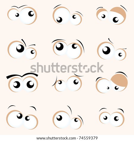 Cartoon Faces Set Stock Vector 350312135 - Shutterstock