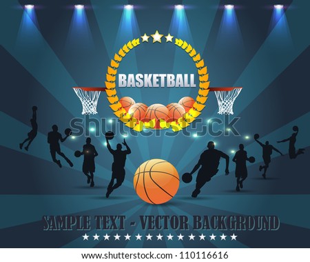abstract background basketball