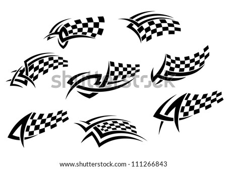 Tribal Checkered Flag Designs