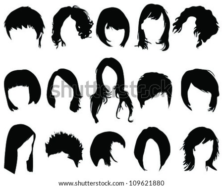 Female Hair Vector