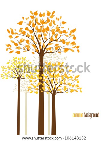 abstract background with autumn 