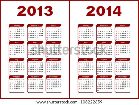 calendar for 2013 2014.red ...