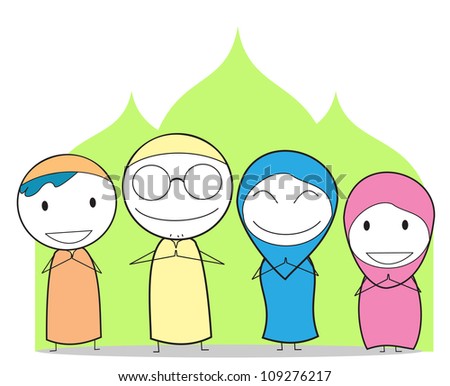 islamic cartoon clipart