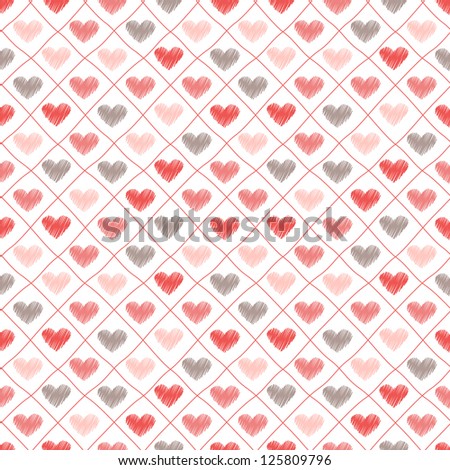 seamless pattern with hand