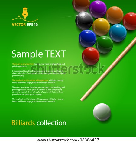 vector billiards collection