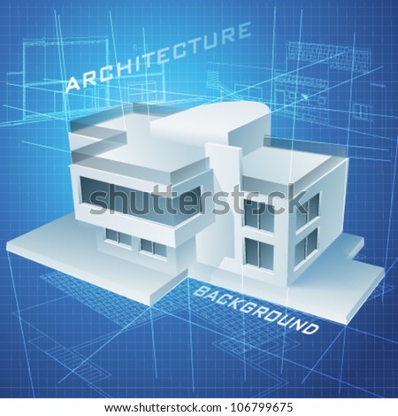 Logo Design Architecture on Vector Download    Urban Blueprint  Vector   Architectural Background