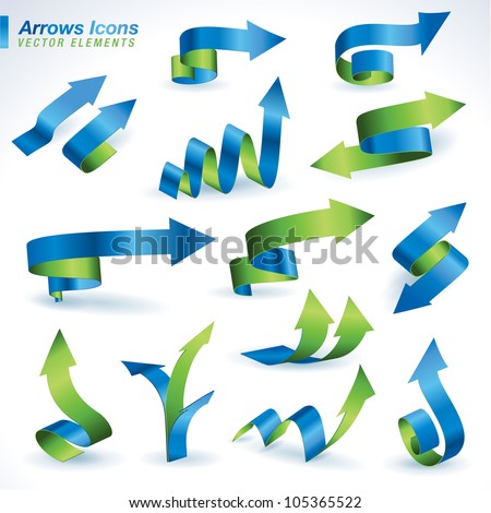 arrow icons vector