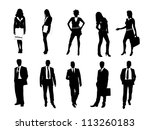  - stock-vector-business-silhouette-113260183