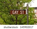 gay street sign in greenwich...