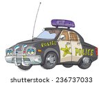 police car   cartoon
