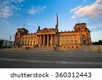 front scenic view on reichstag...