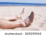 men's feet on the background of ...