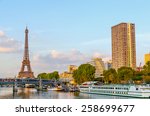view of seine river and eiffel...