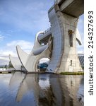 the falkirk wheel is a rotating ...
