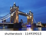famous tower bridge in the...