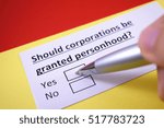 Small photo of Should corporations be granted personhood?Yes