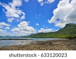 Small photo of Seascape in Le Morne, Mauritius. At first glance, Mauritius looks like a close relative of the Caribbean Islands.