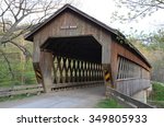 covered bridge showing side and ...