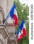 french tricolours decorate a...