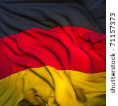 flag of germany. sewn from...