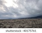 barren lava field