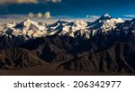 mountain range in leh ladakh ...