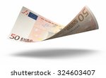 fifty euro banknotes close up ...