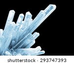 abstract ice crystals isolated...