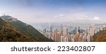 panoramic view of hong kong...