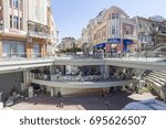 Small photo of PLOVDIV, BULGARIA - JULY 30: Tourists pass along ancient Roman stadium and old buildings in Plovdiv, on July 30, 2017, Bulgaria.