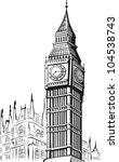 sketch of big ben london
