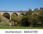 old viaduct at monsal dale head ...