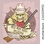 Cowgirl Skull