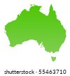 Australia Map Green