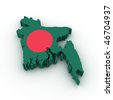 Bangladesh Map 3D