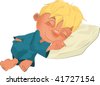 حبيبة وعمار فى المزرعه  Stock-vector-the-sleeping-boy-41727154