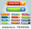 Web Elements Vector Button Set - stock vector