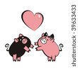 pigs in love