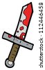 Cartoon Bloody Sword