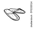 Sandals Cartoon Stock Vector Illustration 59692843 : Shutterstock