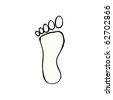 Human Footprint Template