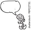 Cartoon Talking Flower