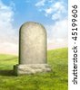 Blank Cartoon Tombstone