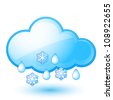 rain snow icon